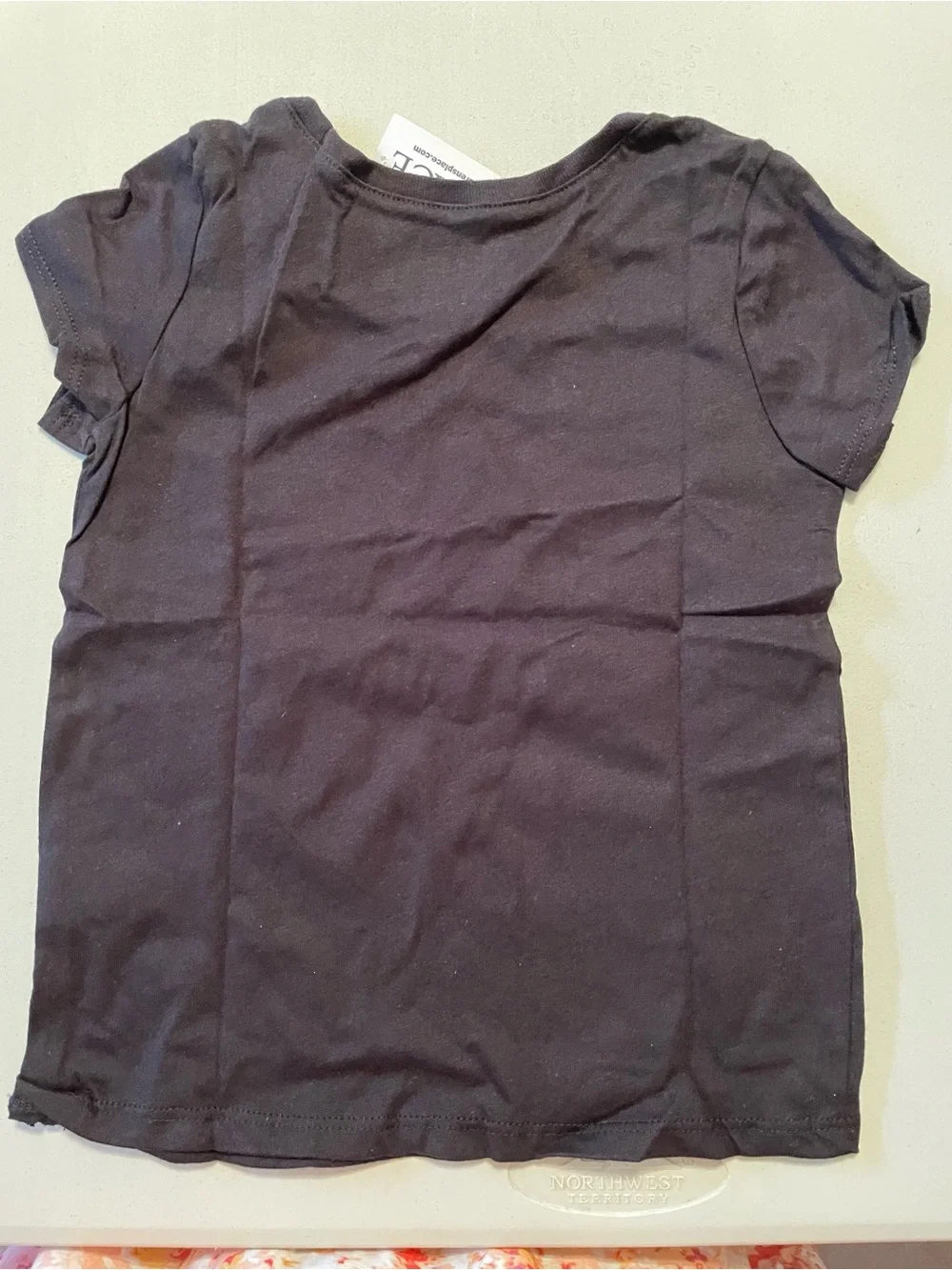 The Children's Place Black Tee with Gold 'Little Queen Squad' Graphic NWT 5t